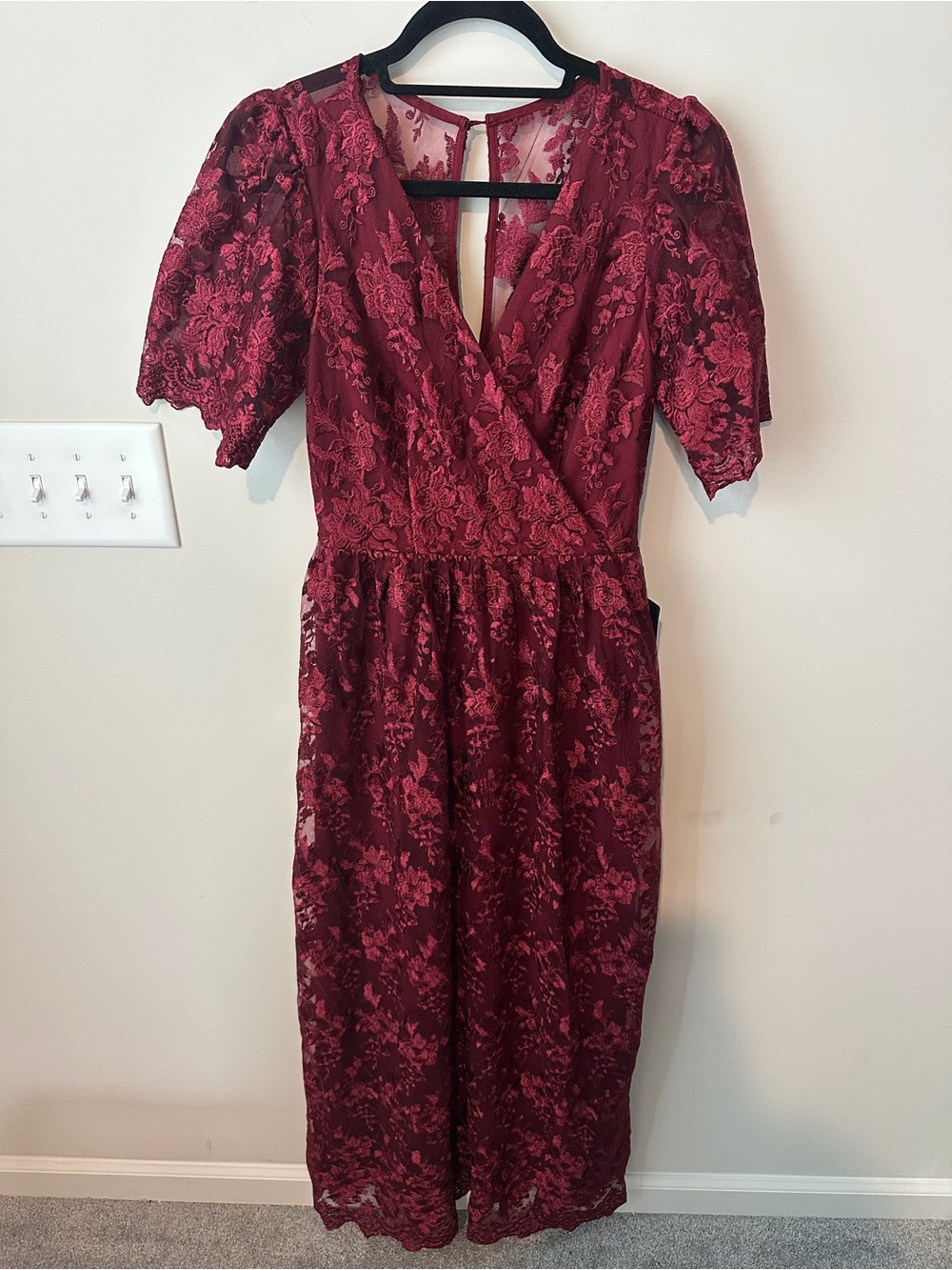 Burgundy formal dress